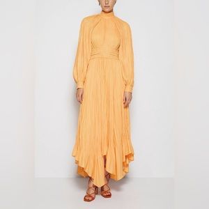 Jonathan Simkai Magnolia Midi Dress in Melon